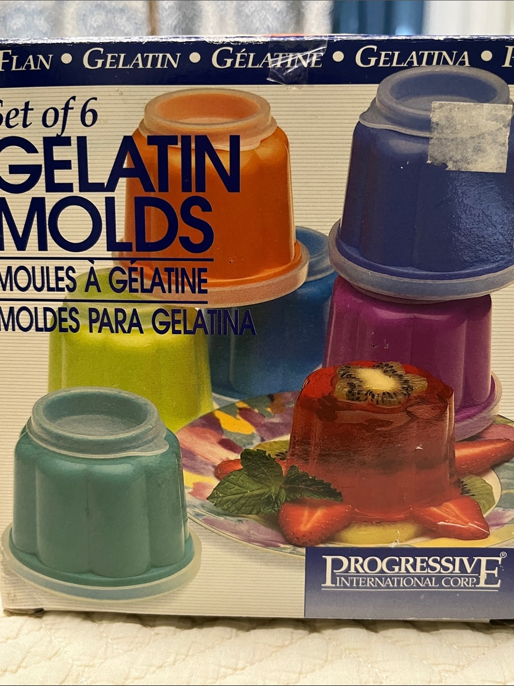 Progressive gelatin molds set of 6